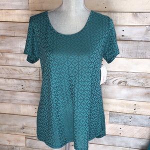 NWT S Teal Lularoe Classic T